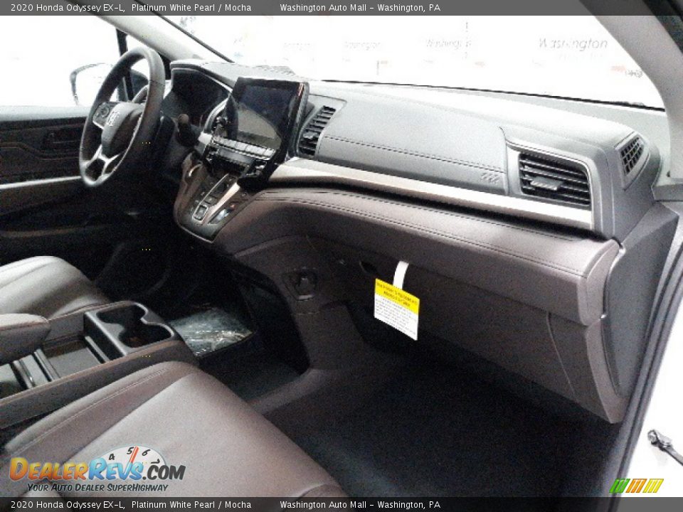 2020 Honda Odyssey EX-L Platinum White Pearl / Mocha Photo #36