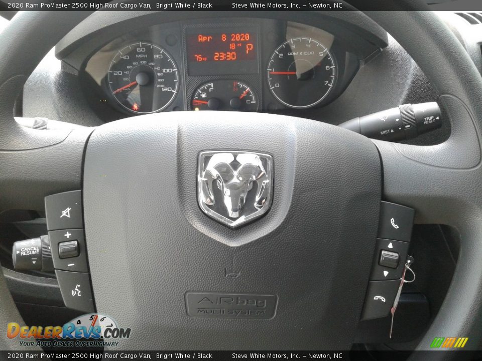 2020 Ram ProMaster 2500 High Roof Cargo Van Bright White / Black Photo #17