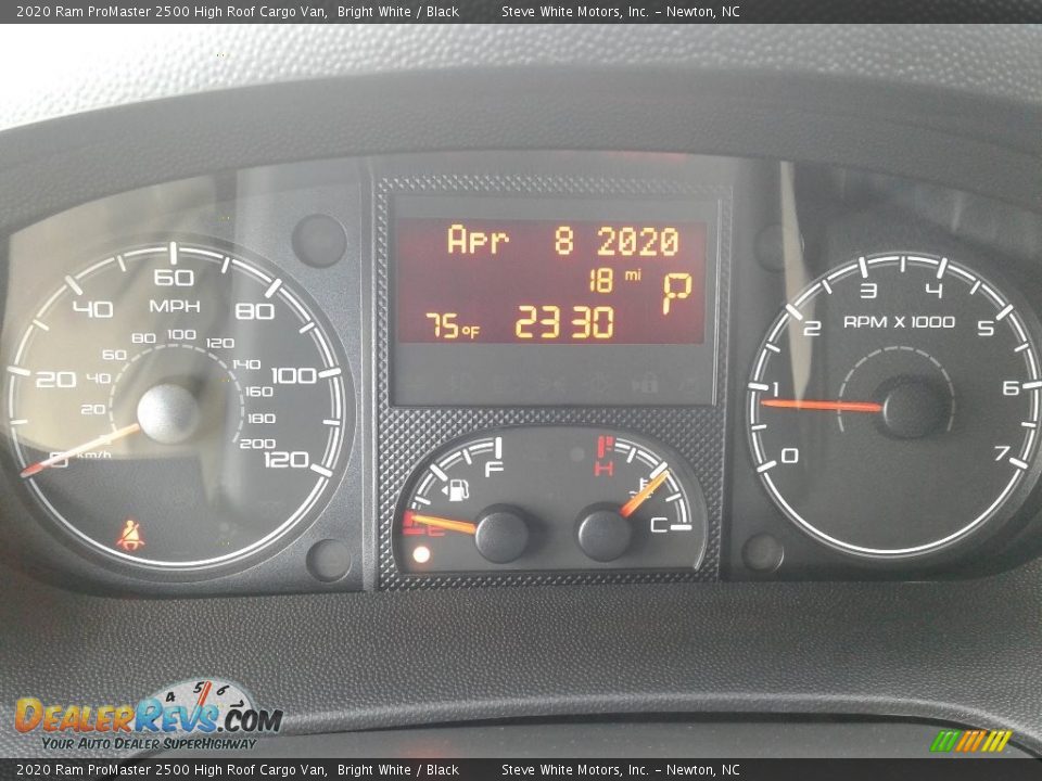 2020 Ram ProMaster 2500 High Roof Cargo Van Bright White / Black Photo #18