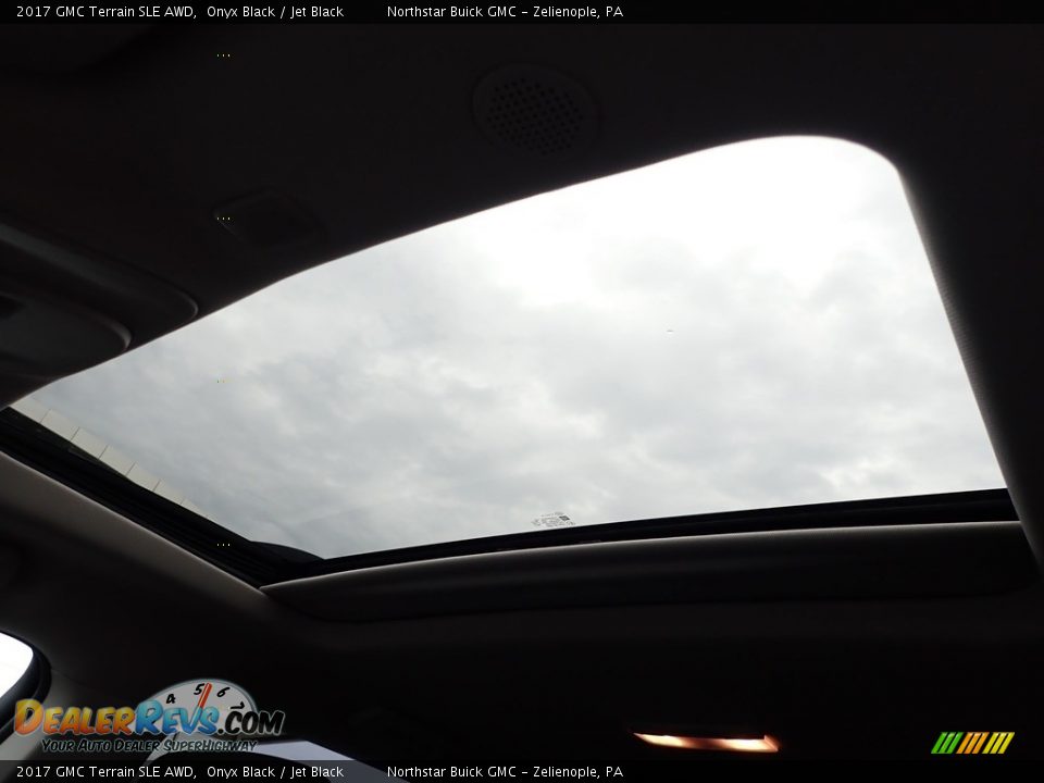 2017 GMC Terrain SLE AWD Onyx Black / Jet Black Photo #18