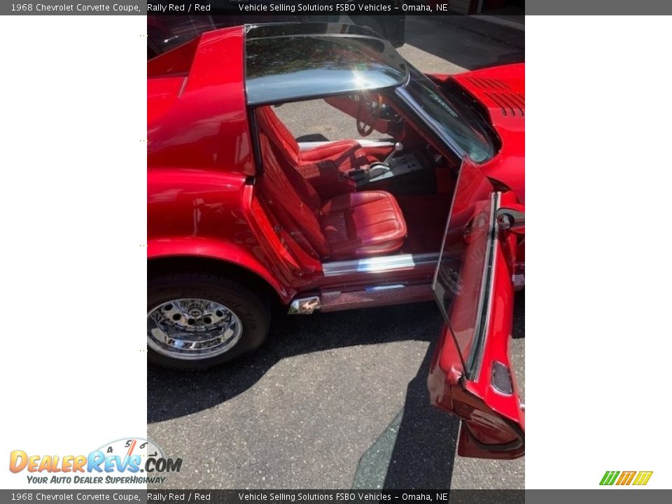 1968 Chevrolet Corvette Coupe Rally Red / Red Photo #18