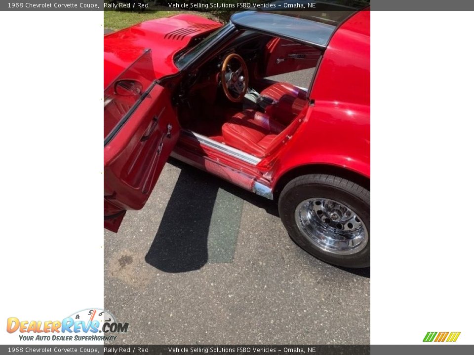 1968 Chevrolet Corvette Coupe Rally Red / Red Photo #19