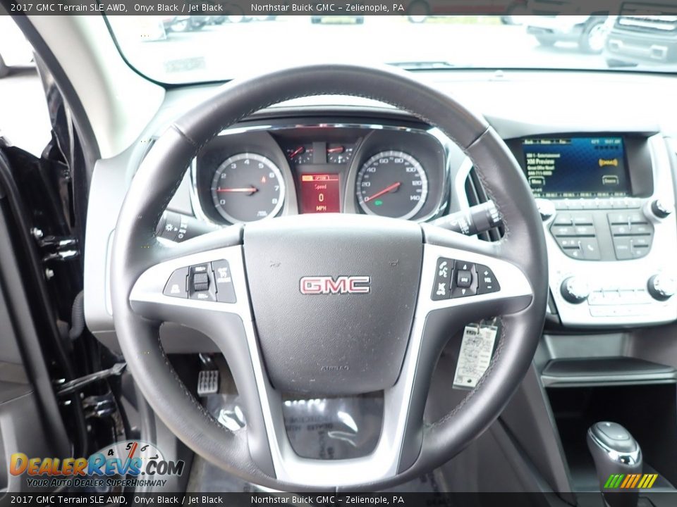 2017 GMC Terrain SLE AWD Onyx Black / Jet Black Photo #24