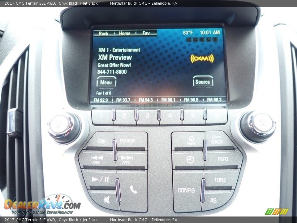 2017 GMC Terrain SLE AWD Onyx Black / Jet Black Photo #26