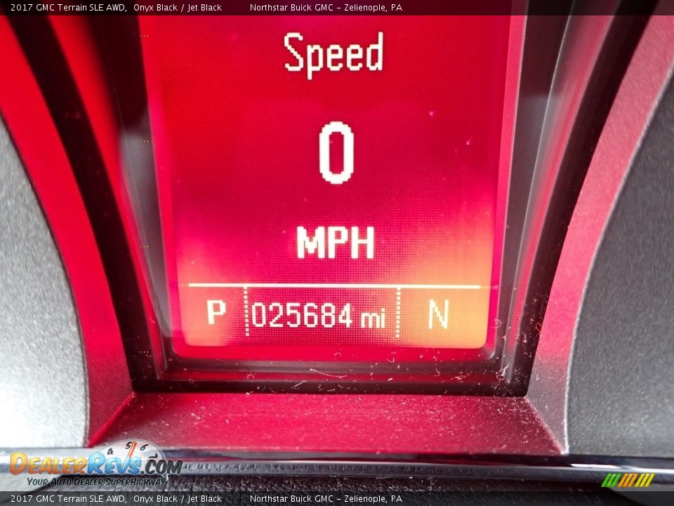 2017 GMC Terrain SLE AWD Onyx Black / Jet Black Photo #30