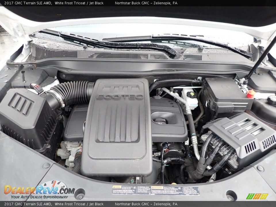 2017 GMC Terrain SLE AWD White Frost Tricoat / Jet Black Photo #2