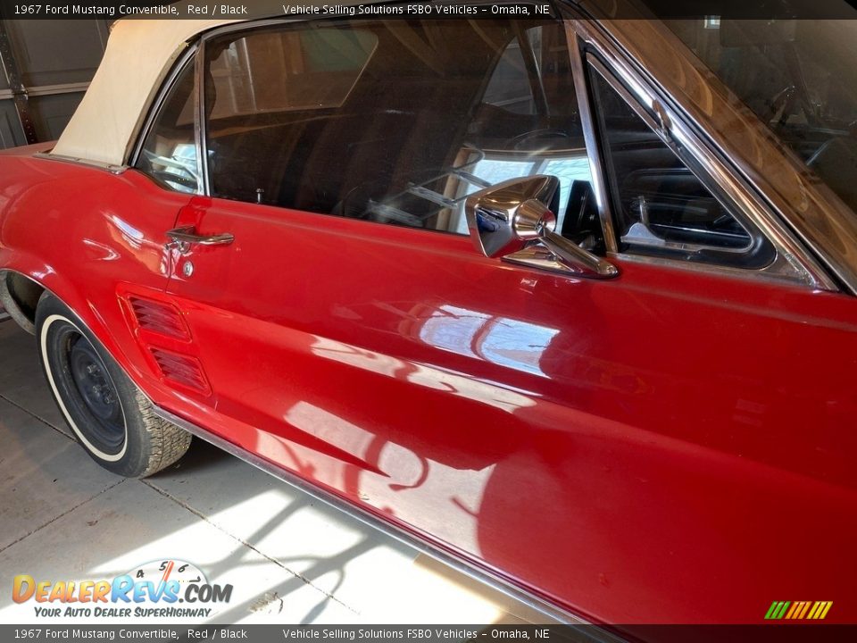 1967 Ford Mustang Convertible Red / Black Photo #10
