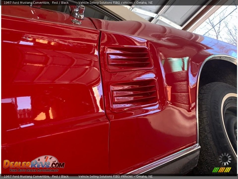 1967 Ford Mustang Convertible Red / Black Photo #13