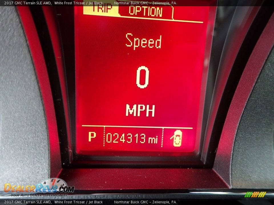 2017 GMC Terrain SLE AWD White Frost Tricoat / Jet Black Photo #30