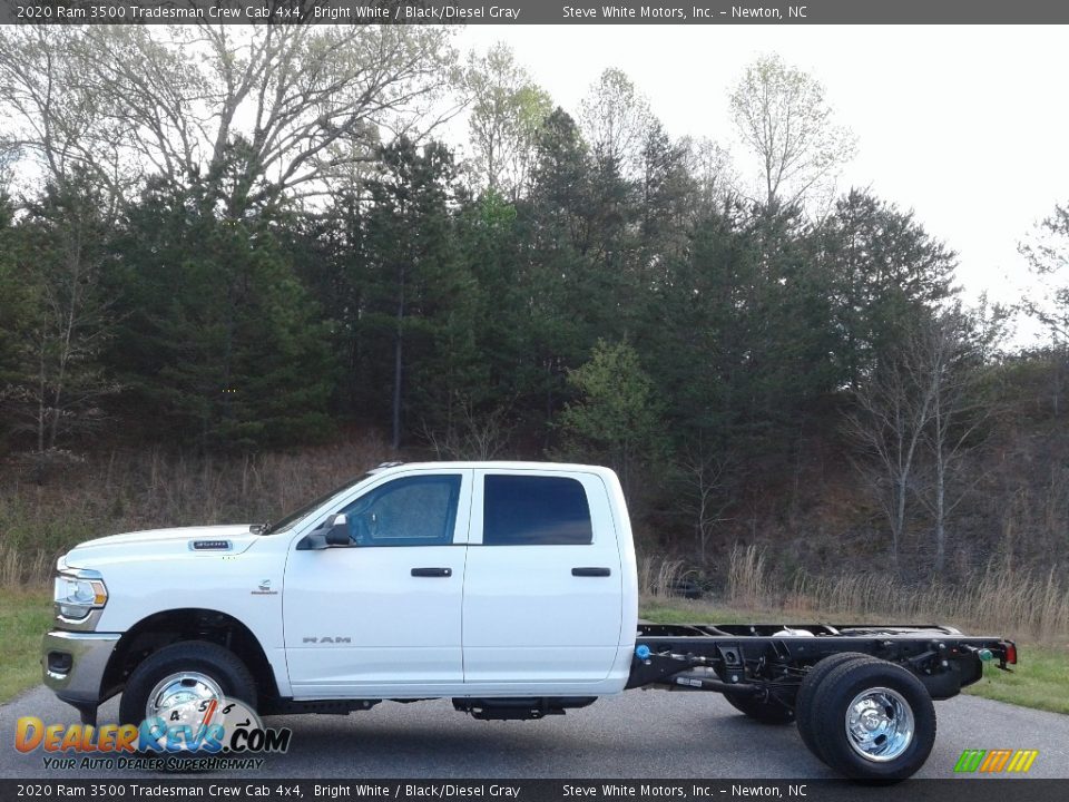 2020 Ram 3500 Tradesman Crew Cab 4x4 Bright White / Black/Diesel Gray Photo #1