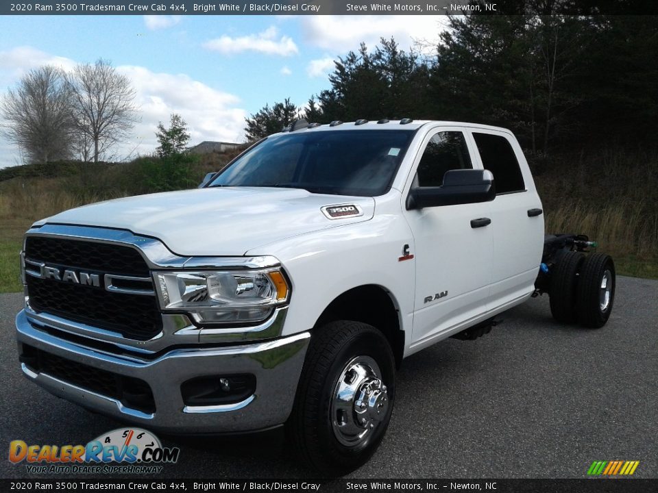 2020 Ram 3500 Tradesman Crew Cab 4x4 Bright White / Black/Diesel Gray Photo #2