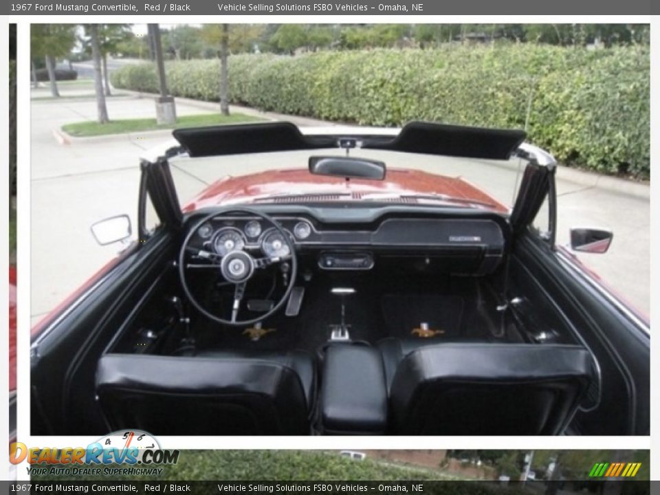 1967 Ford Mustang Convertible Red / Black Photo #20