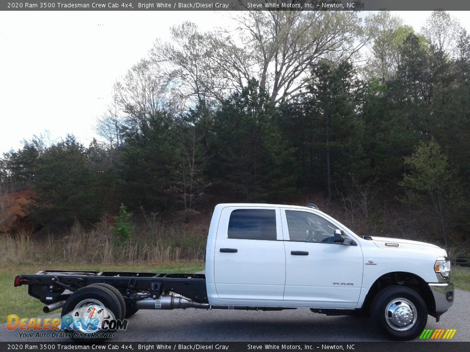 2020 Ram 3500 Tradesman Crew Cab 4x4 Bright White / Black/Diesel Gray Photo #5