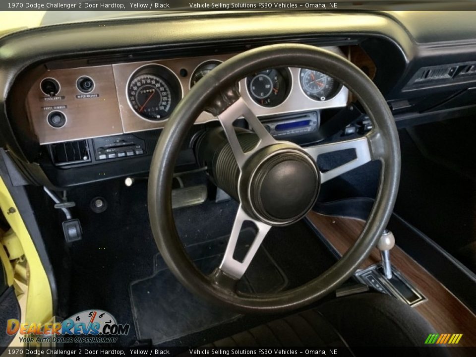 1970 Dodge Challenger 2 Door Hardtop Yellow / Black Photo #3