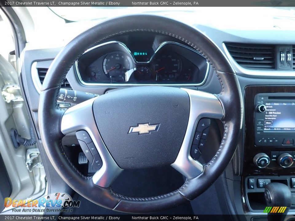 2017 Chevrolet Traverse LT Champagne Silver Metallic / Ebony Photo #25