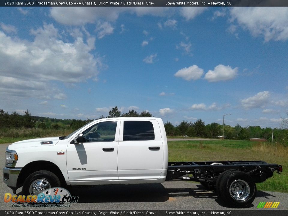 2020 Ram 3500 Tradesman Crew Cab 4x4 Chassis Bright White / Black/Diesel Gray Photo #1