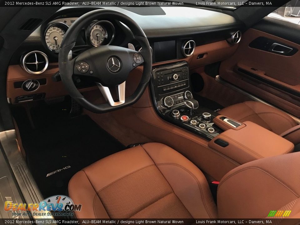 designo Light Brown Natural Woven Interior - 2012 Mercedes-Benz SLS AMG Roadster Photo #10