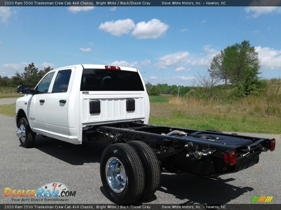 2020 Ram 3500 Tradesman Crew Cab 4x4 Chassis Bright White / Black/Diesel Gray Photo #8