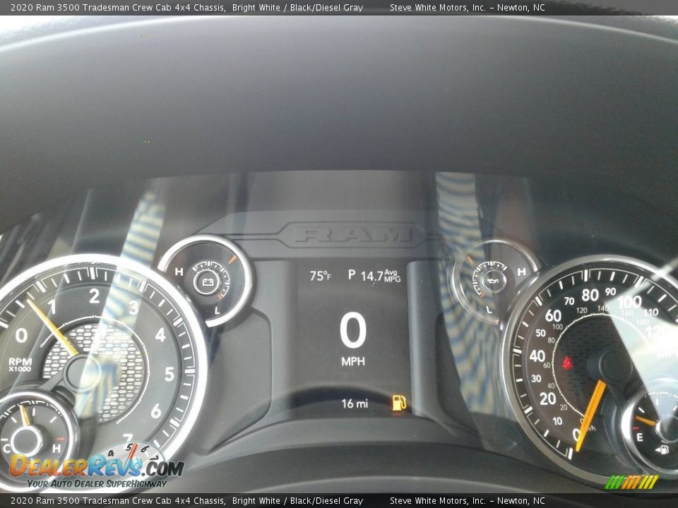 2020 Ram 3500 Tradesman Crew Cab 4x4 Chassis Bright White / Black/Diesel Gray Photo #18