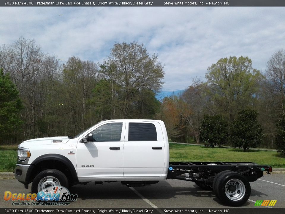 2020 Ram 4500 Tradesman Crew Cab 4x4 Chassis Bright White / Black/Diesel Gray Photo #1