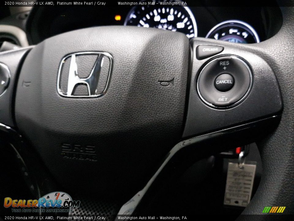 2020 Honda HR-V LX AWD Platinum White Pearl / Gray Photo #7