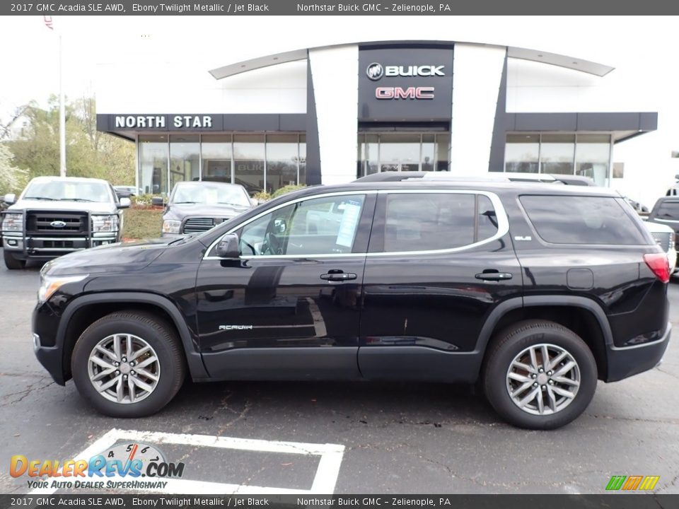 2017 GMC Acadia SLE AWD Ebony Twilight Metallic / Jet Black Photo #14