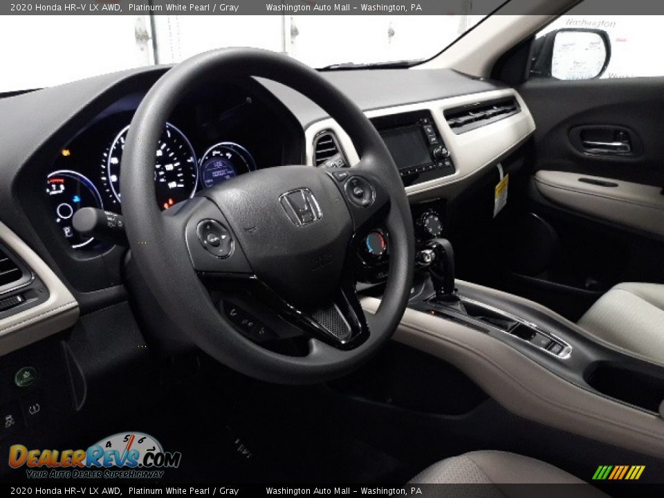 2020 Honda HR-V LX AWD Platinum White Pearl / Gray Photo #21
