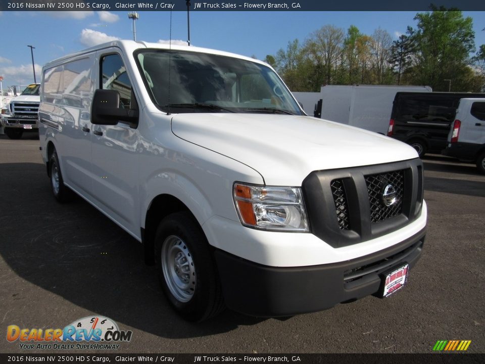 2016 Nissan NV 2500 HD S Cargo Glacier White / Gray Photo #7