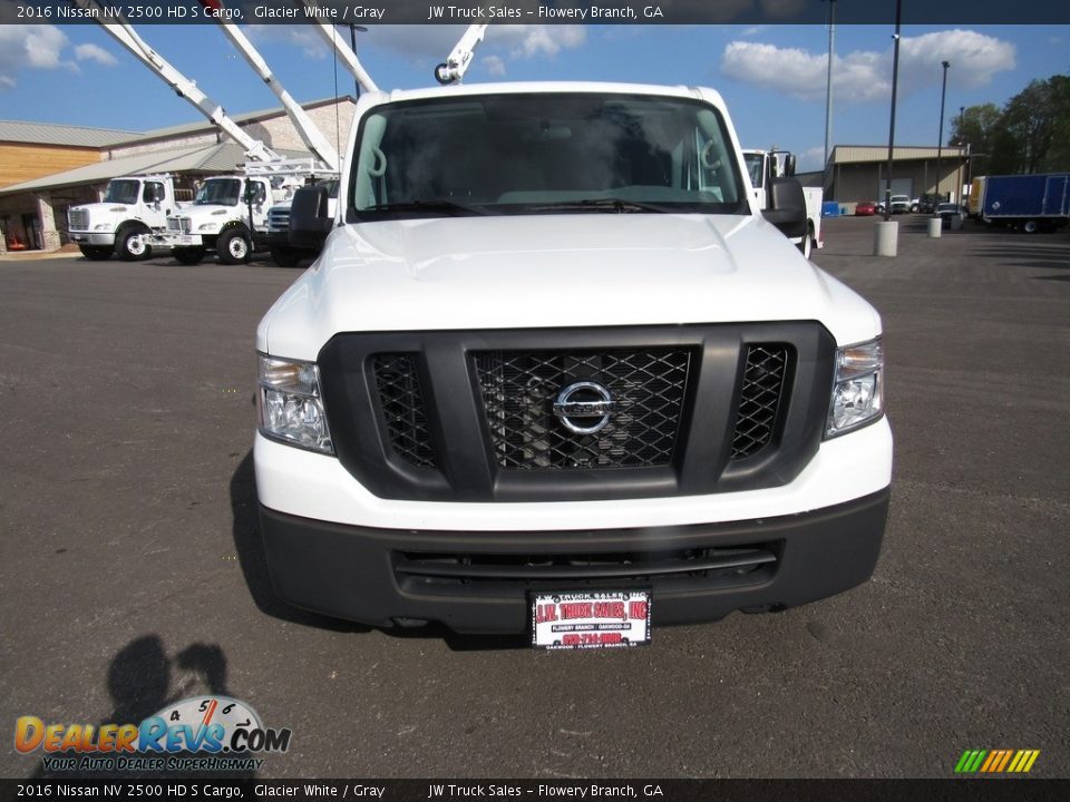 2016 Nissan NV 2500 HD S Cargo Glacier White / Gray Photo #8