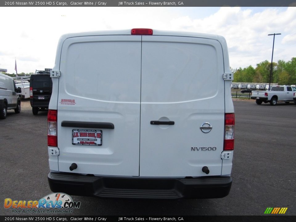 2016 Nissan NV 2500 HD S Cargo Glacier White / Gray Photo #9