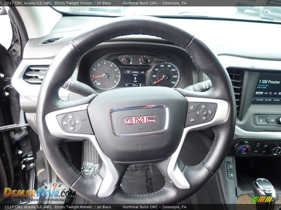 2017 GMC Acadia SLE AWD Ebony Twilight Metallic / Jet Black Photo #24