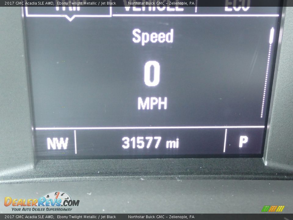 2017 GMC Acadia SLE AWD Ebony Twilight Metallic / Jet Black Photo #30