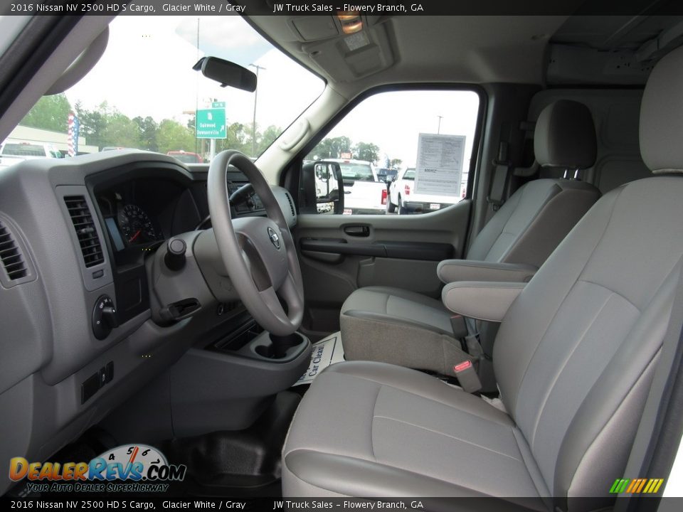 2016 Nissan NV 2500 HD S Cargo Glacier White / Gray Photo #26