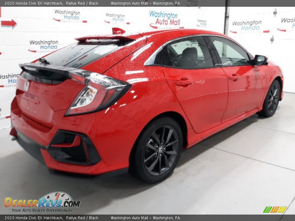 2020 Honda Civic EX Hatchback Rallye Red / Black Photo #3
