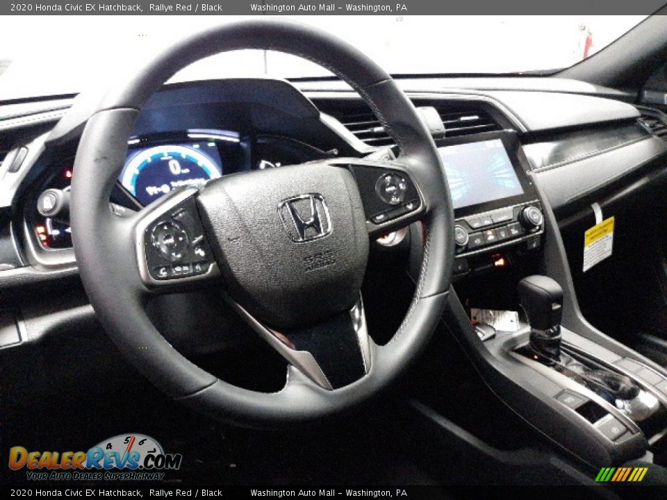 2020 Honda Civic EX Hatchback Rallye Red / Black Photo #4