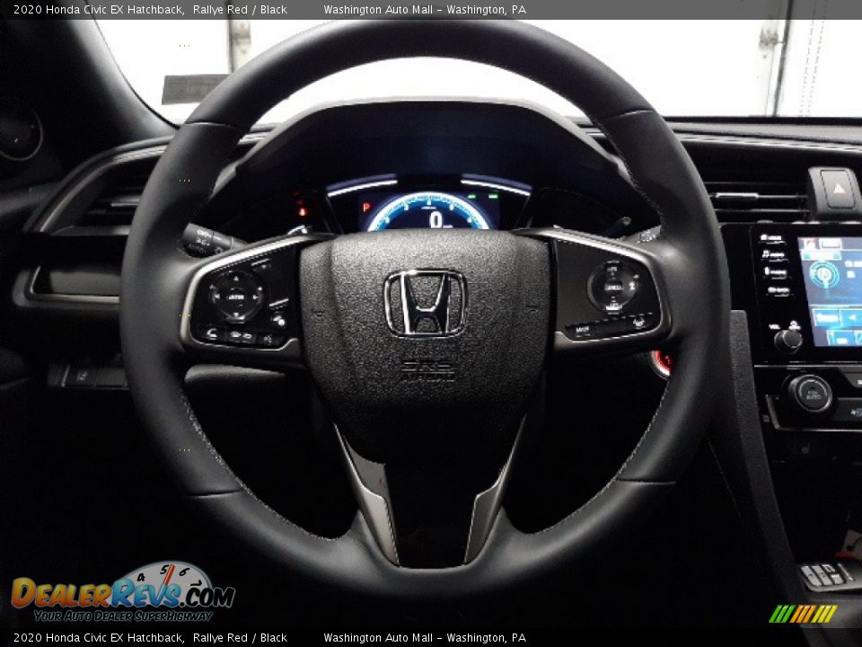 2020 Honda Civic EX Hatchback Rallye Red / Black Photo #5