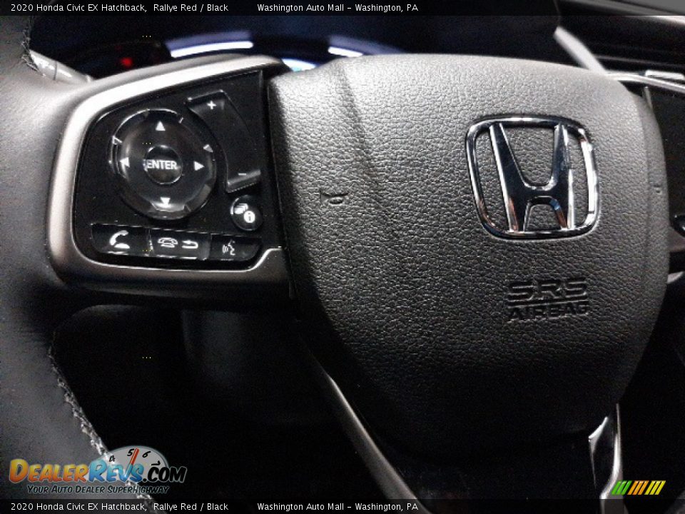 2020 Honda Civic EX Hatchback Rallye Red / Black Photo #6