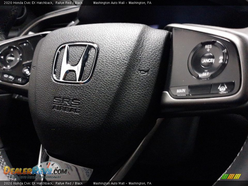2020 Honda Civic EX Hatchback Rallye Red / Black Photo #7