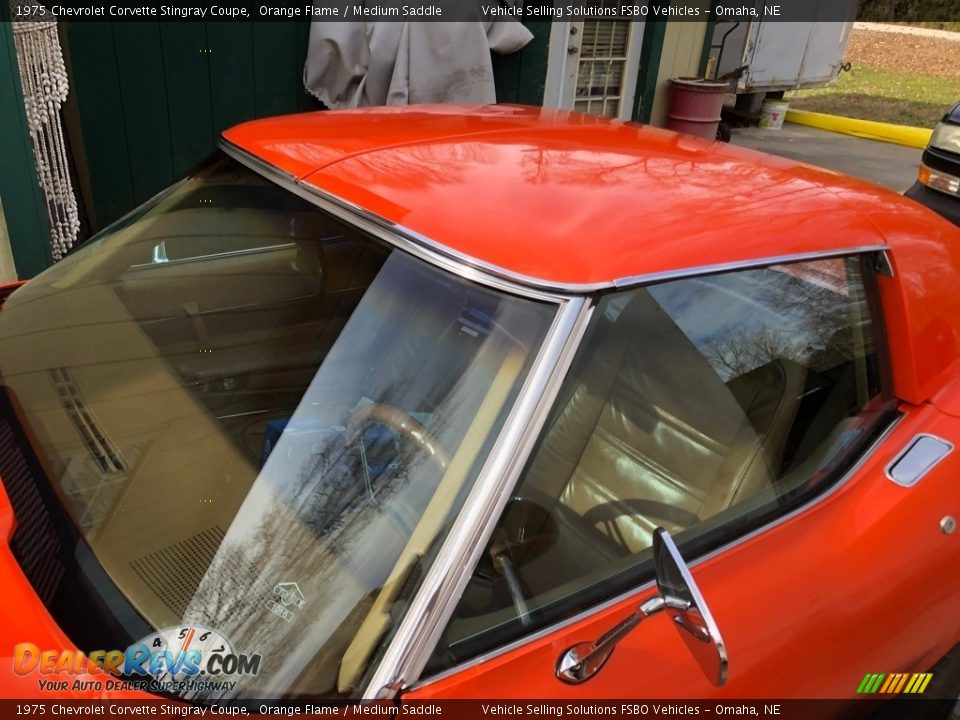 1975 Chevrolet Corvette Stingray Coupe Orange Flame / Medium Saddle Photo #4