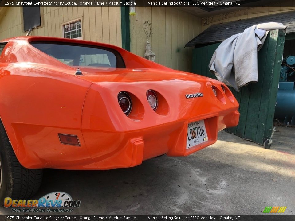 1975 Chevrolet Corvette Stingray Coupe Orange Flame / Medium Saddle Photo #5