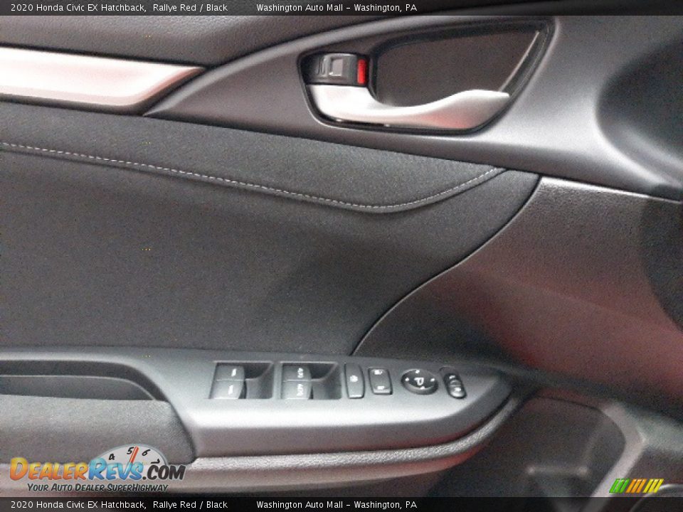 2020 Honda Civic EX Hatchback Rallye Red / Black Photo #10