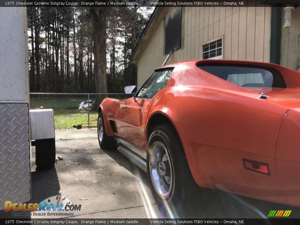 1975 Chevrolet Corvette Stingray Coupe Orange Flame / Medium Saddle Photo #6