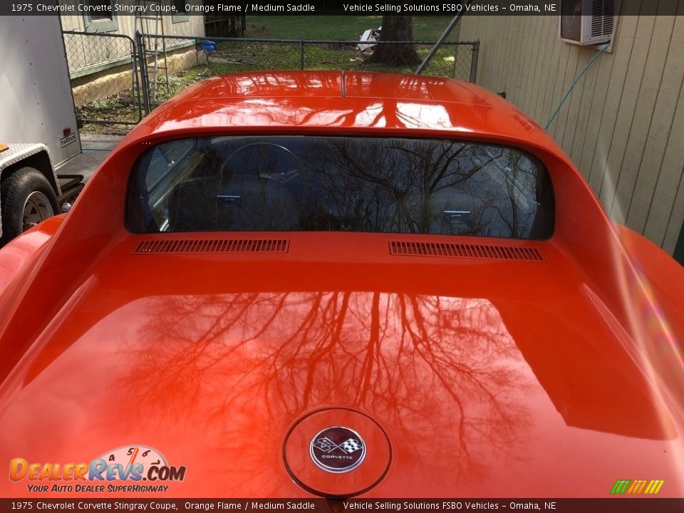 1975 Chevrolet Corvette Stingray Coupe Orange Flame / Medium Saddle Photo #8