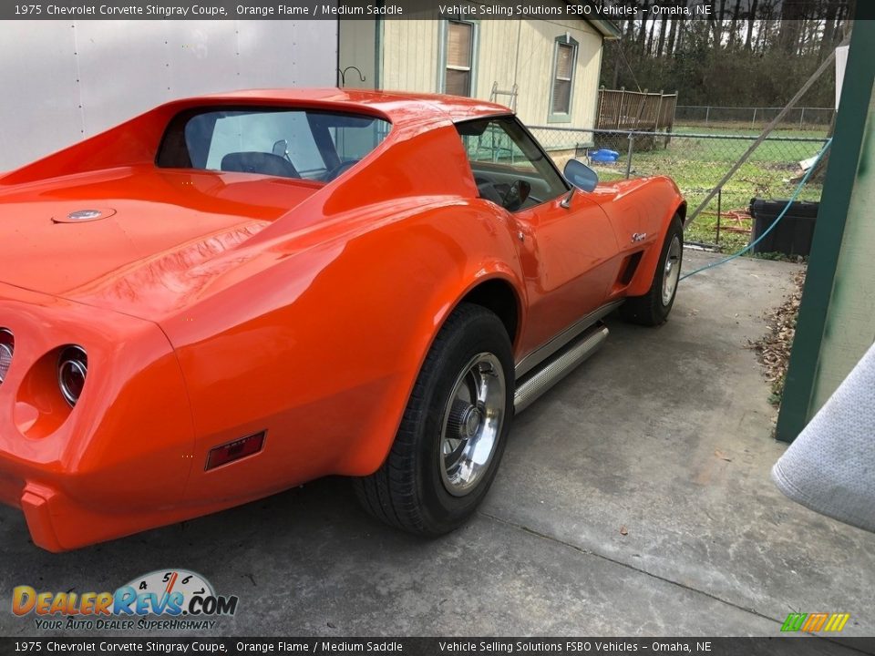 1975 Chevrolet Corvette Stingray Coupe Orange Flame / Medium Saddle Photo #9