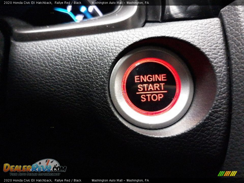 2020 Honda Civic EX Hatchback Rallye Red / Black Photo #14