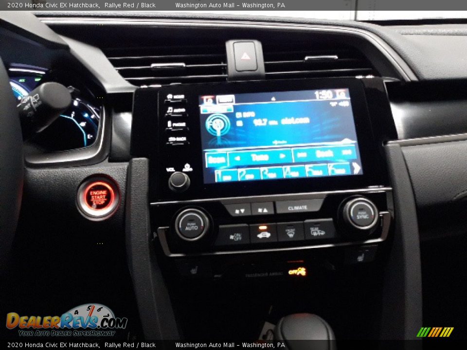2020 Honda Civic EX Hatchback Rallye Red / Black Photo #15