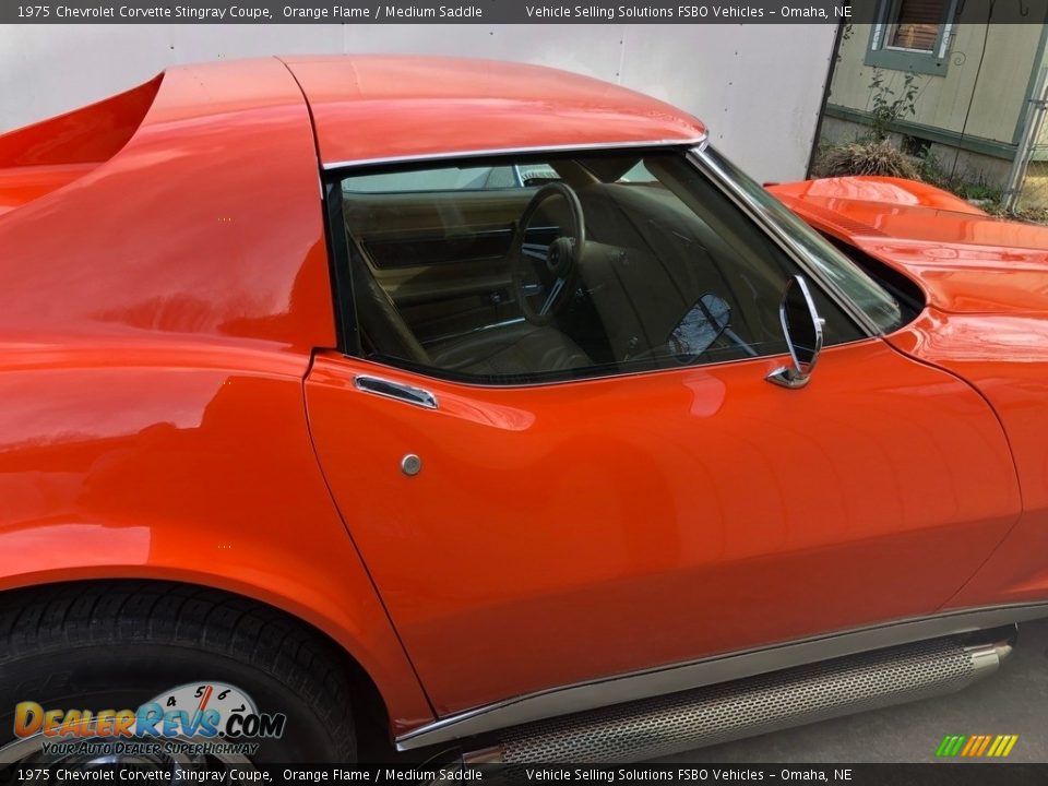 1975 Chevrolet Corvette Stingray Coupe Orange Flame / Medium Saddle Photo #10