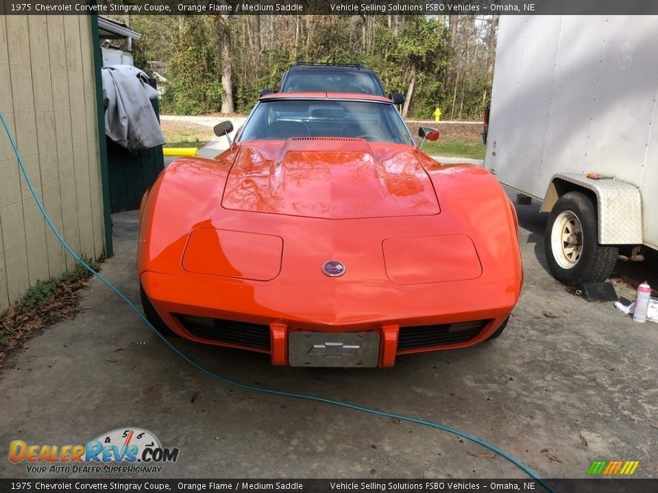 1975 Chevrolet Corvette Stingray Coupe Orange Flame / Medium Saddle Photo #11