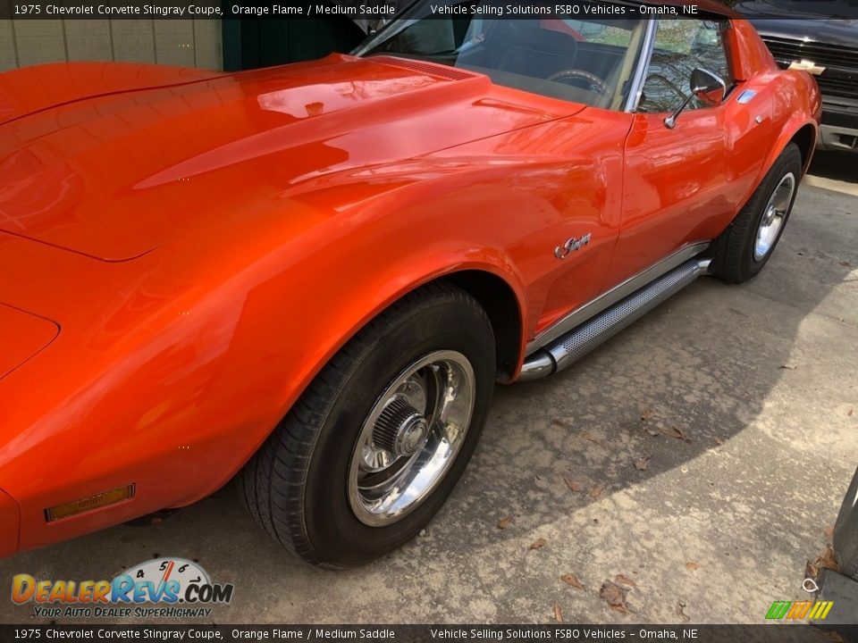 1975 Chevrolet Corvette Stingray Coupe Orange Flame / Medium Saddle Photo #12