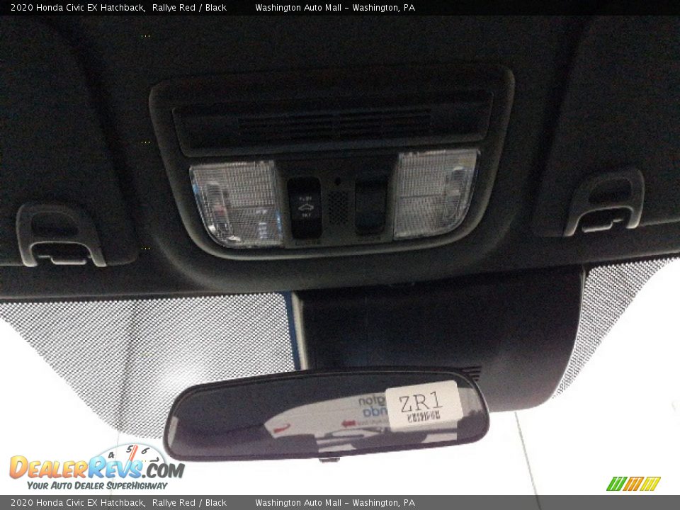 2020 Honda Civic EX Hatchback Rallye Red / Black Photo #23